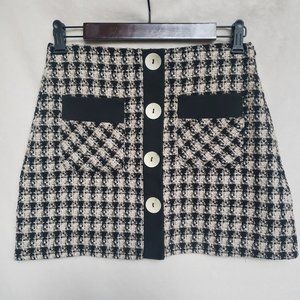 ZARA Checked Mini Skirt